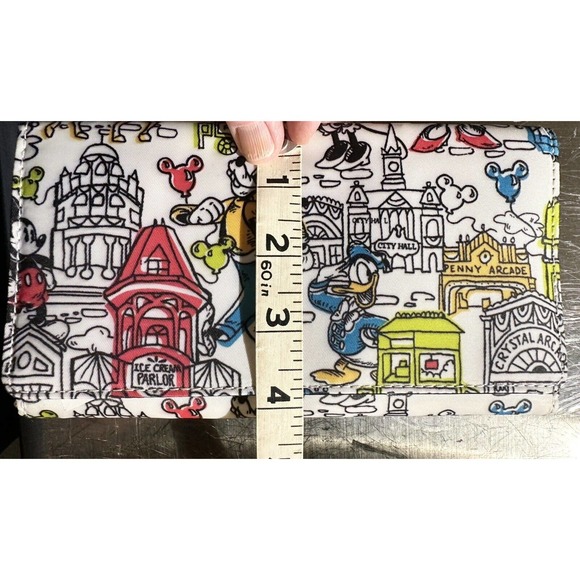 Disney long wallet Mikey Mouse Donald Duck Goofy character purse Credit Card ID - Picture 5 of 7